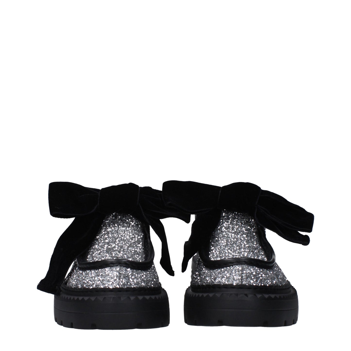 Jimmy Choo Black & Gray Glitter Slip-On Loafers for Men