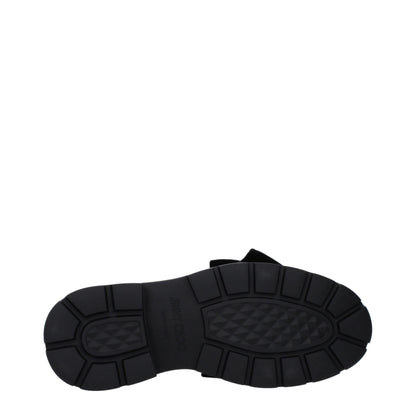 Jimmy Choo Black & Gray Glitter Slip-On Loafers for Men