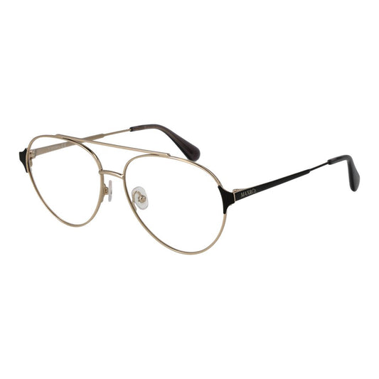 Max & Co Women’s Optical Glasses – Gold Aviator Frame, 55mm