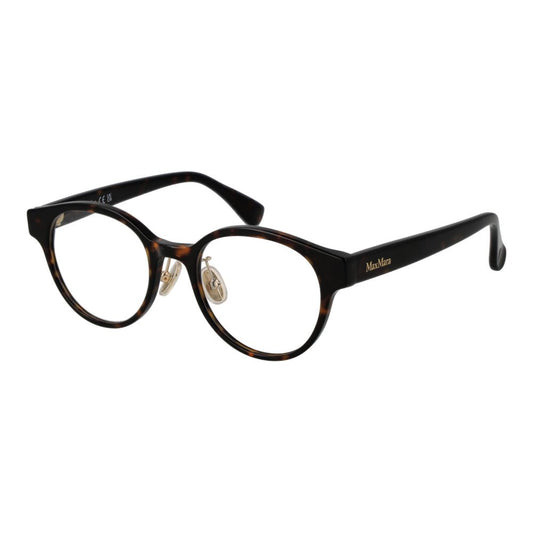 Max Mara Women’s Optical Glasses – Brown Round Frame, 49mm