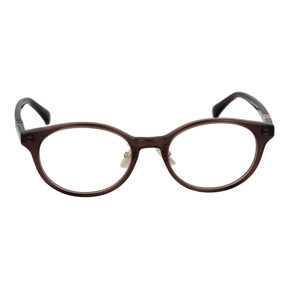 Max Mara Women’s Optical Glasses – Brown Oval Frame, 49mm