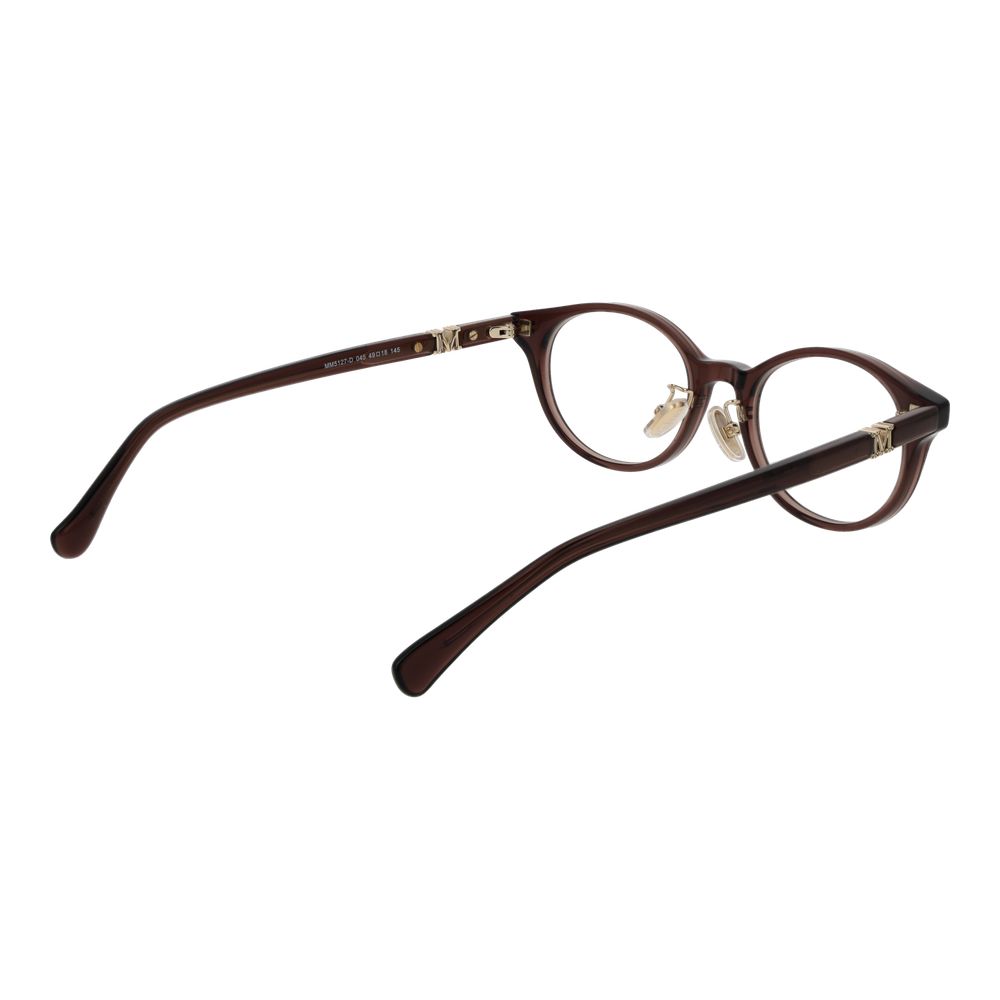 Max Mara Women’s Optical Glasses – Brown Oval Frame, 49mm
