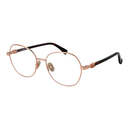 Max Mara Women’s Optical Glasses – Rose Gold Round Frame
