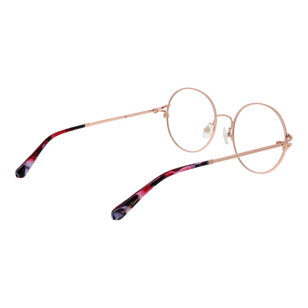 Christian Lacroix Women’s Optical Glasses – Rose Gold Round Frame