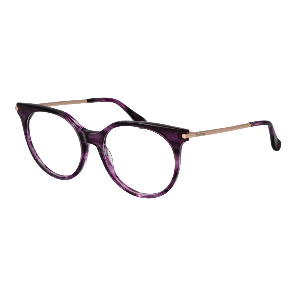 Max Mara Women's Optical Glasses – Purple Round Frames, 53mm