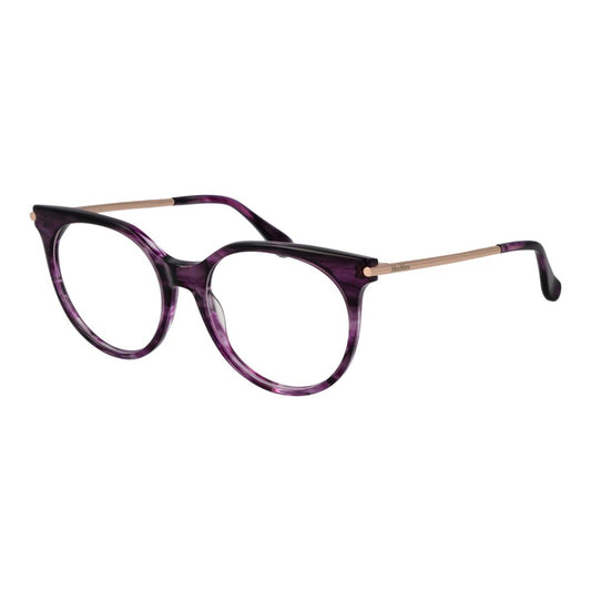 Max Mara Women's Optical Glasses – Purple Round Frames, 53mm