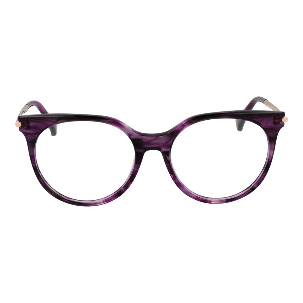 Max Mara Women's Optical Glasses – Purple Round Frames, 53mm