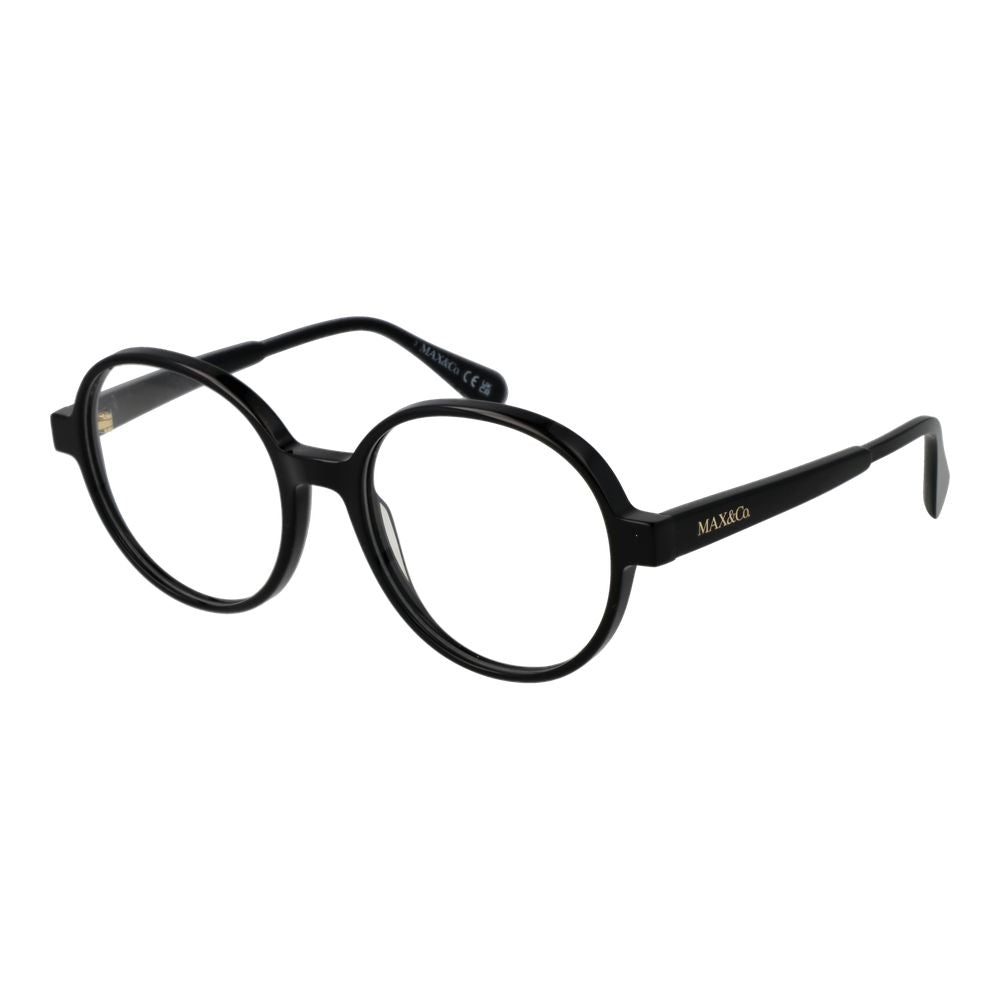Max & Co Women’s Optical Glasses – Black Round Frame, 53mm