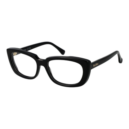 Max Mara Women’s Optical Glasses – Black Rectangle Frame