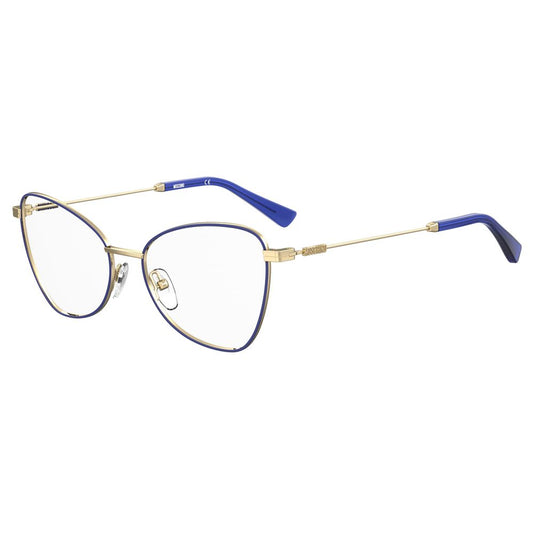 Moschino Women’s Optical Glasses – Blue Metal Frame, 52mm