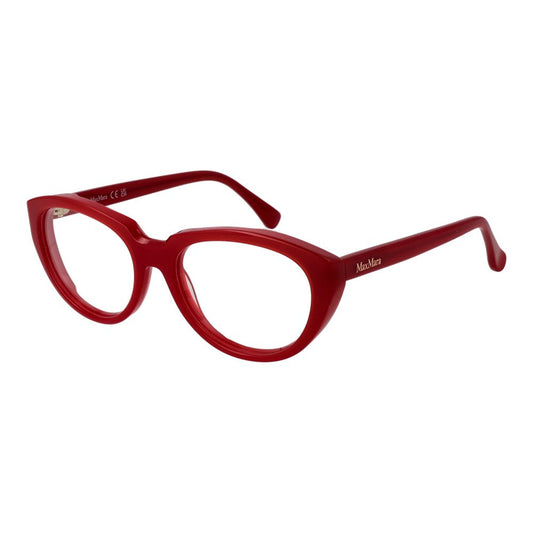 Max Mara Women’s Optical Glasses – Red Cat Eye Frame, 53mm