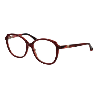 Max Mara Women's Optical Frames – Burgundy Full-Rim Square Style