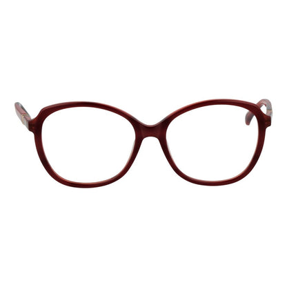 Max Mara Women's Optical Frames – Burgundy Full-Rim Square Style