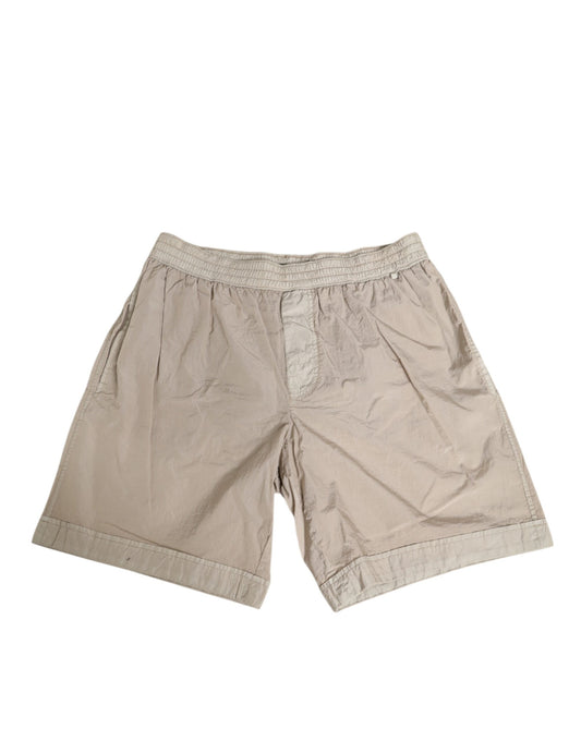 Dolce & Gabbana Beige Nylon Beachwear Men's Boxer Short Swimwear
