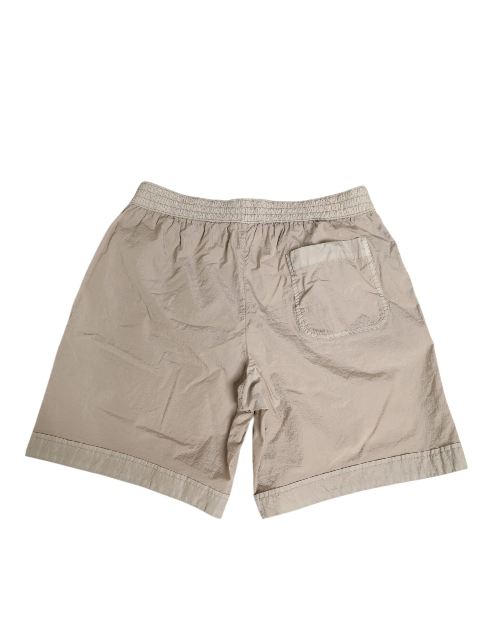 Dolce & Gabbana Beige Nylon Beachwear Men's Boxer Short Swimwear