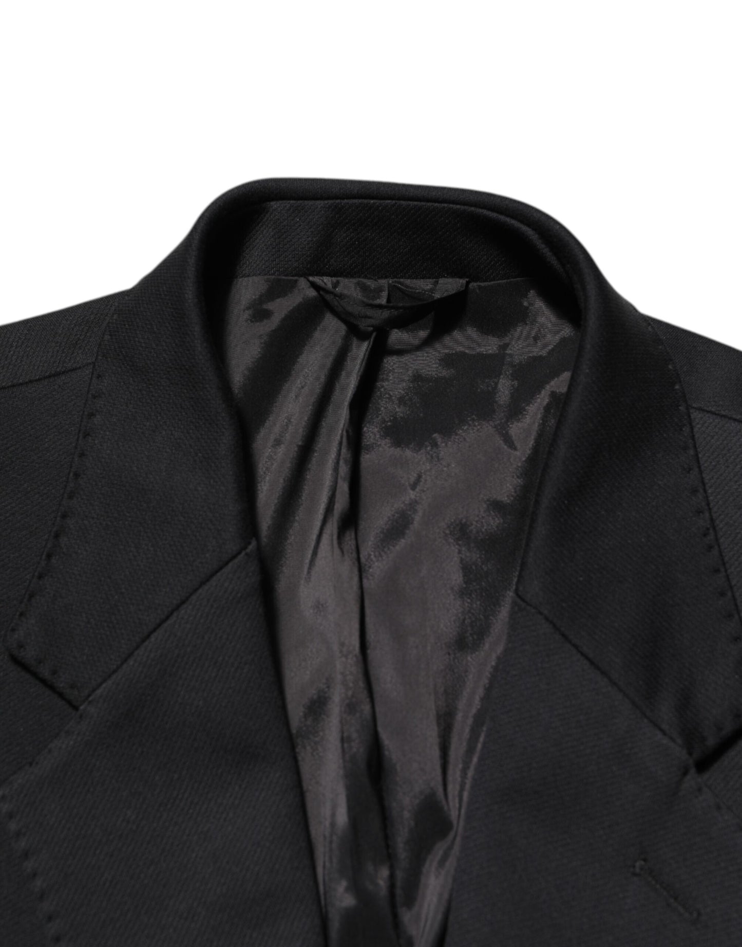 Dolce & Gabbana Dark Blue Cotton Men's Blazer Suit Jacket