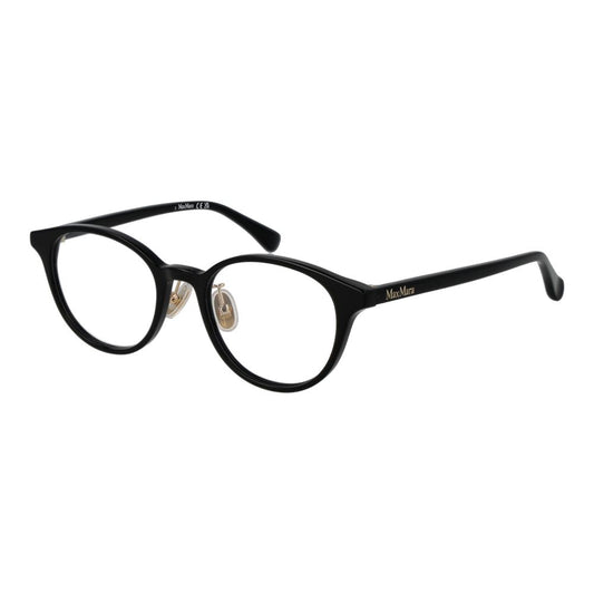 Max Mara Women’s Optical Glasses – Black Round Frame, 49mm