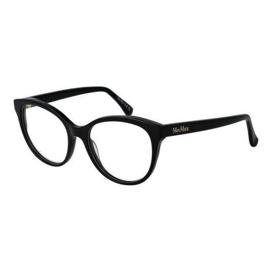 Max Mara Women’s Optical Frames – Black Round Full-Rim, 52mm