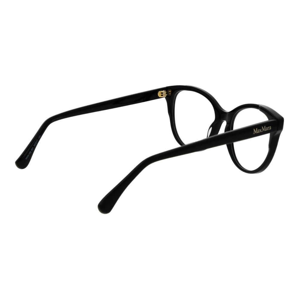 Max Mara Women’s Optical Frames – Black Round Full-Rim, 52mm