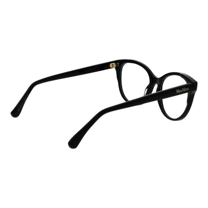 Max Mara Women’s Optical Frames – Black Round Full-Rim, 52mm