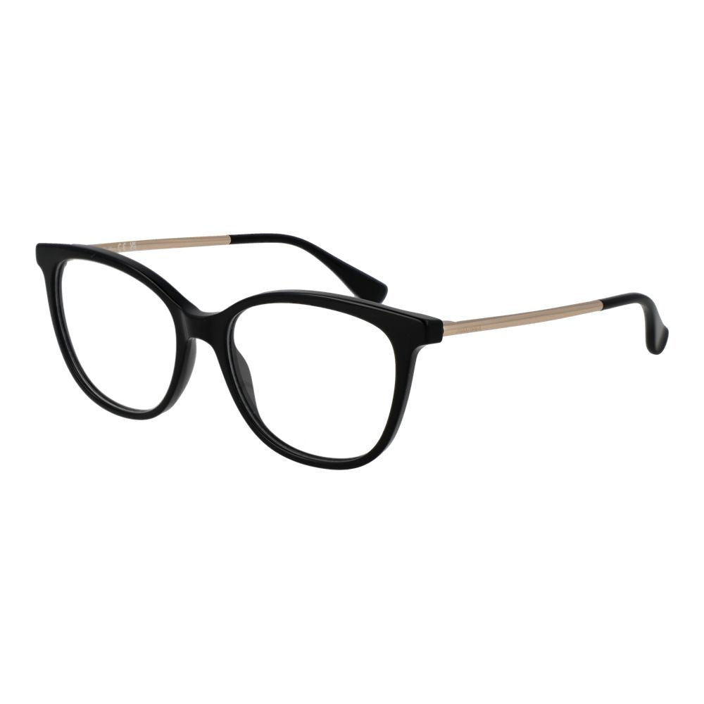 Max Mara Unisex Black Optical Frames – Round Full-Rim Design