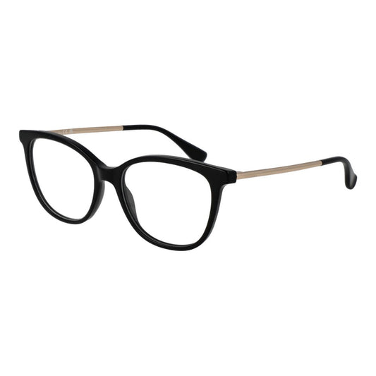 Max Mara Unisex Black Optical Frames – Round Full-Rim Design