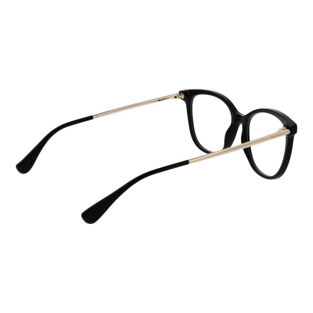 Max Mara Unisex Black Optical Frames – Round Full-Rim Design