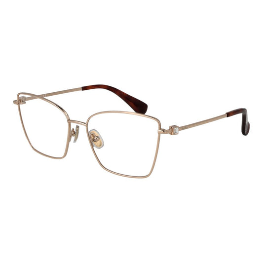 Max Mara Women’s Optical Glasses – Rose Gold Butterfly Frame