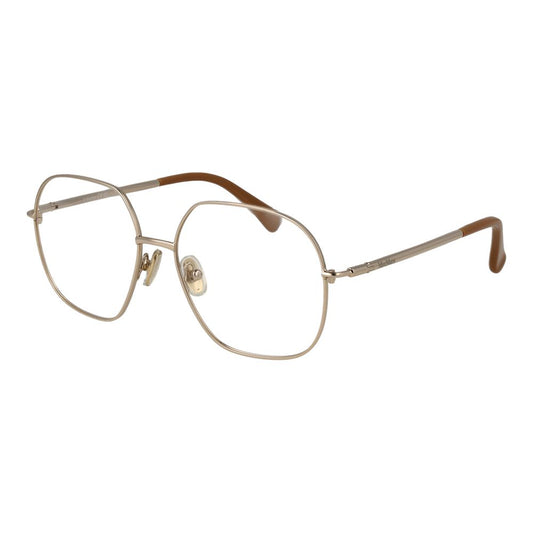 Max Mara Women’s Optical Frames – Gold Rectangle Design