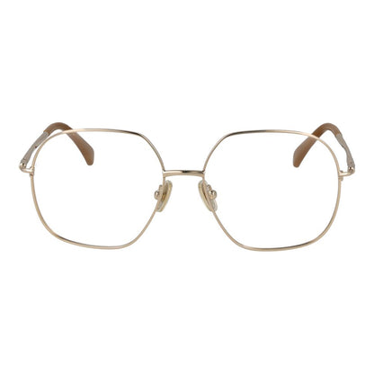 Max Mara Women’s Optical Frames – Gold Rectangle Design