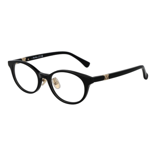 Max Mara Women’s Optical Glasses – Black Round Frame, 49mm
