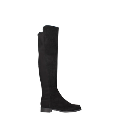 Stuart Weitzman Black Leather Over The Knee Boots