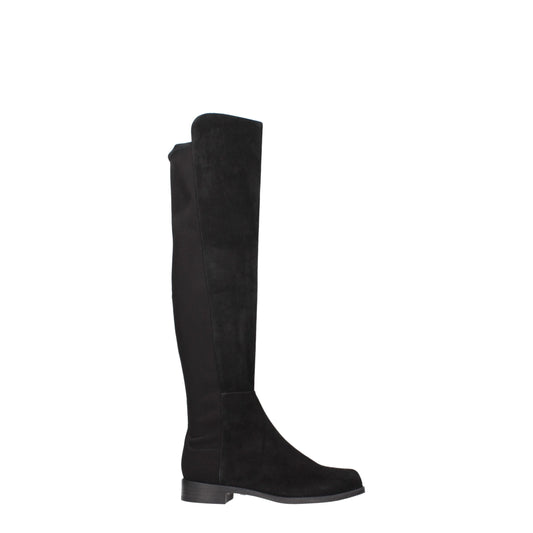 Stuart Weitzman Black Leather Over The Knee Boots