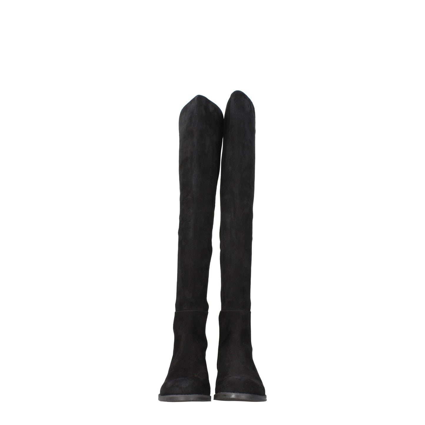 Stuart Weitzman Black Leather Over The Knee Boots
