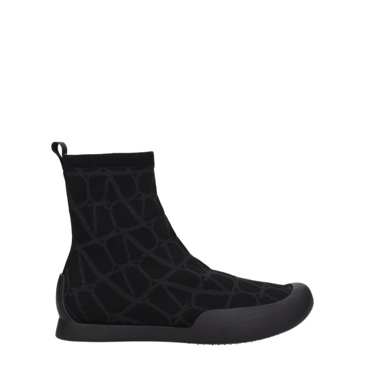 Valentino Garavani Black Cityshore High Top Sock Sneakers for Men