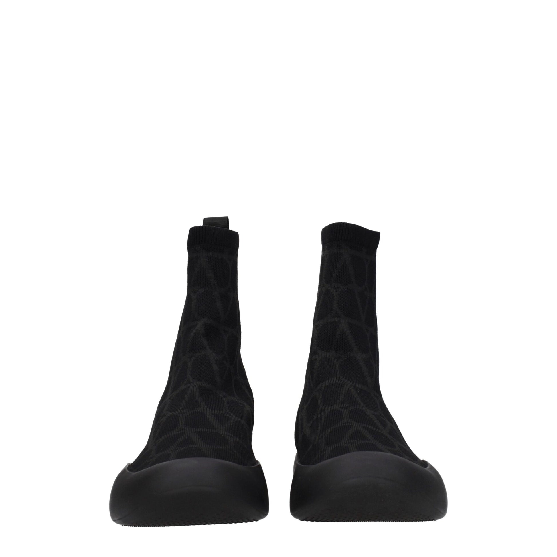 Valentino Garavani Black Cityshore High Top Sock Sneakers for Men