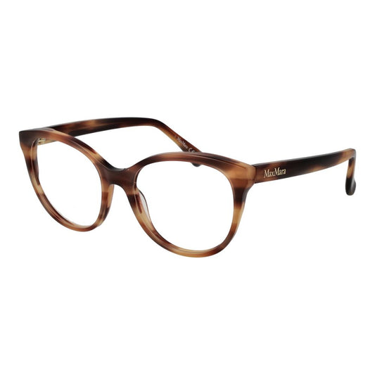 Max Mara Women’s Optical Glasses – Brown Round Frame, 52mm