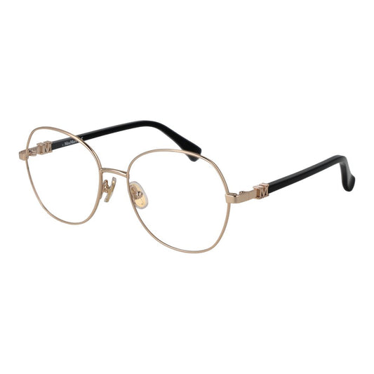 Max Mara Women’s Optical Glasses – Gold Round Frame, 54mm