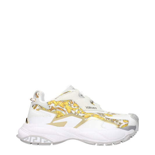 Versace Gold Fabric Low Tops - Luxury Sneaker Statement