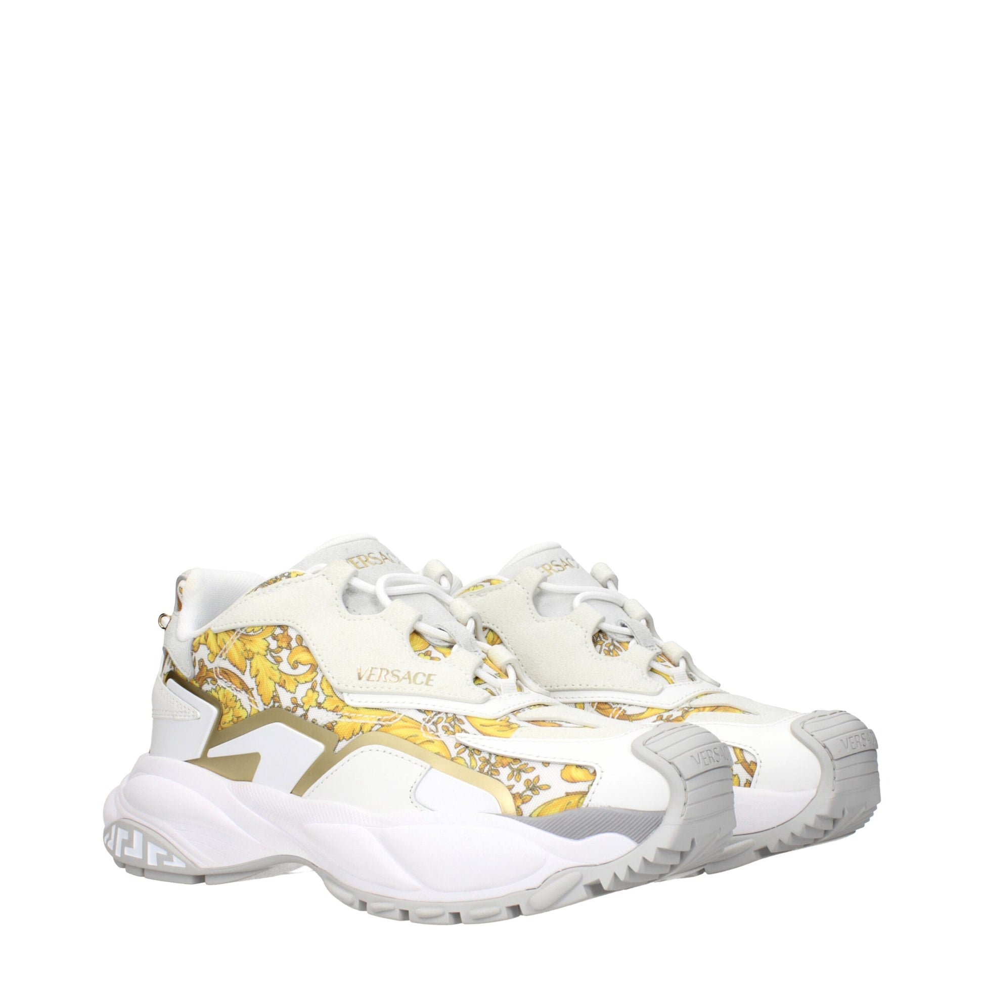 Versace Gold Fabric Low Tops - Luxury Sneaker Statement