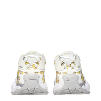 Versace Gold Fabric Low Tops - Luxury Sneaker Statement