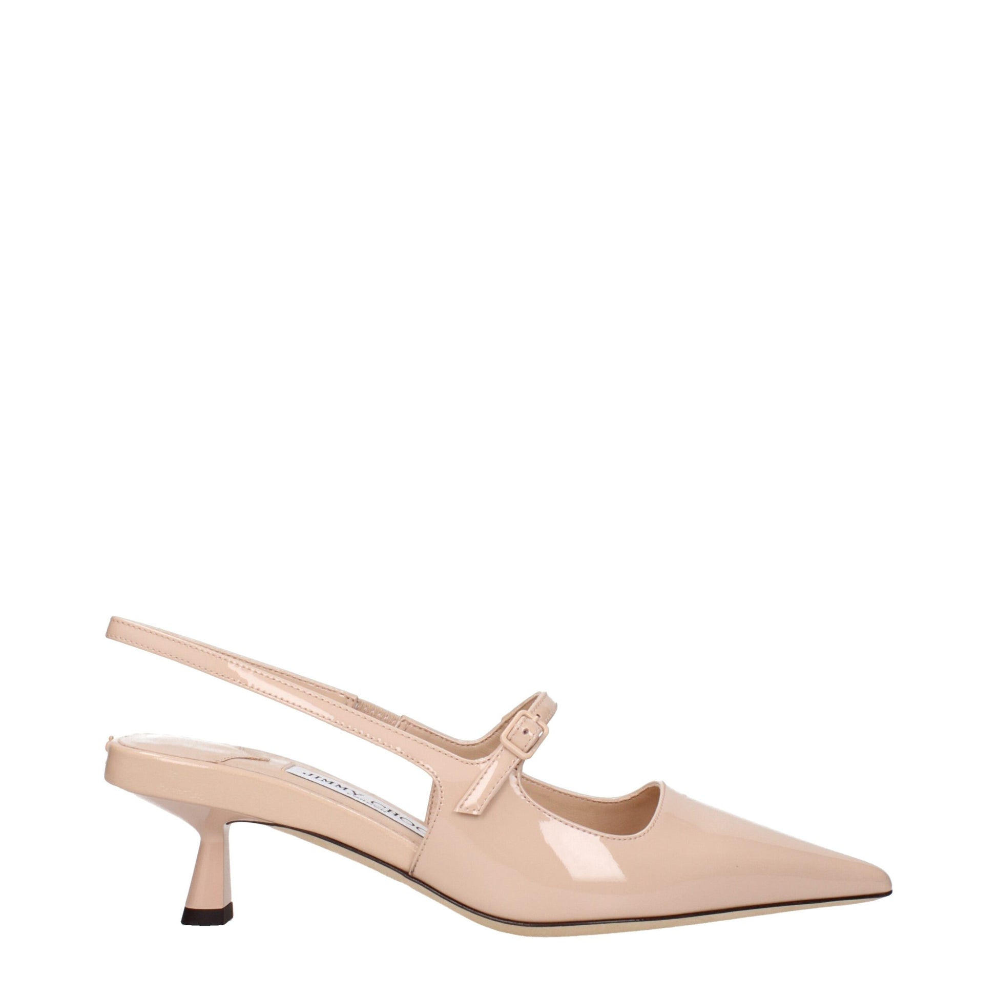 Jimmy Choo Pink Leather Mid Heel Pumps - Elevate Your Elegance