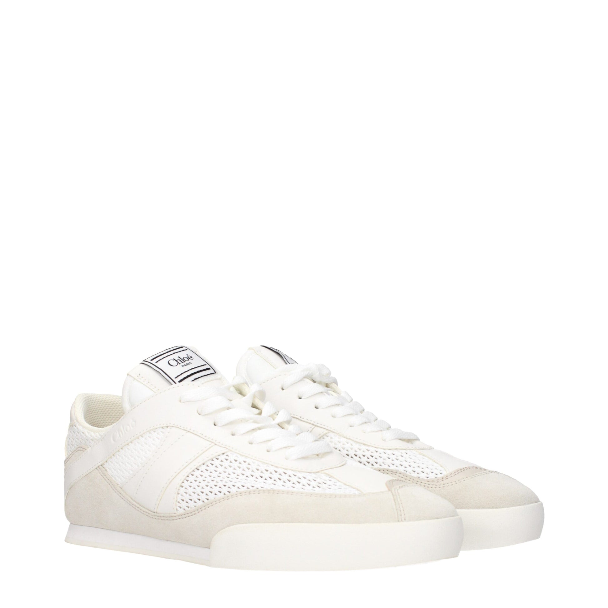 Chloé White Kick Low Top Trainers for Women