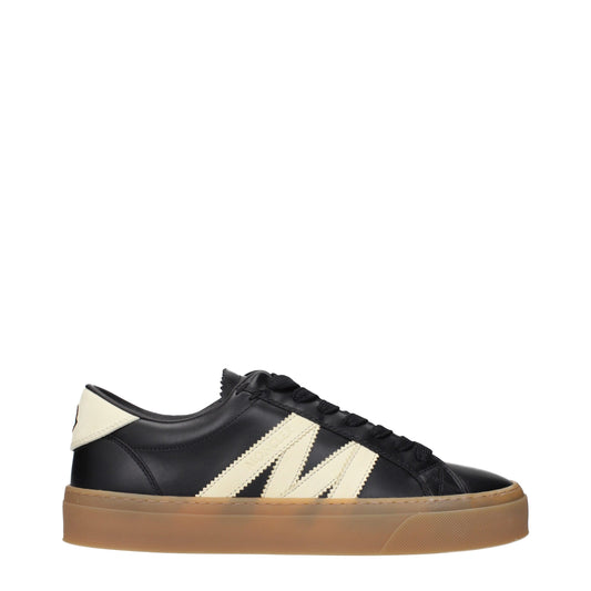 Moncler Black Leather Low Tops – Iconic Luxury Sneakers