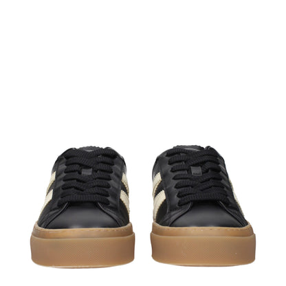 Moncler Black Leather Low Tops – Iconic Luxury Sneakers