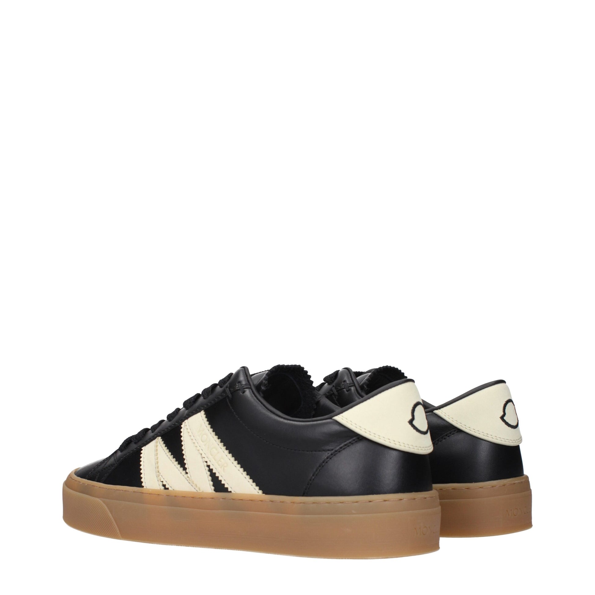 Moncler Black Leather Low Tops – Iconic Luxury Sneakers