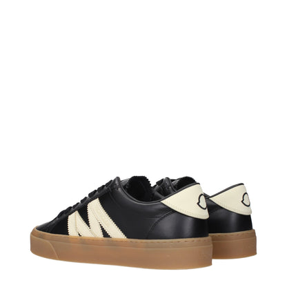 Moncler Black Leather Low Tops – Iconic Luxury Sneakers