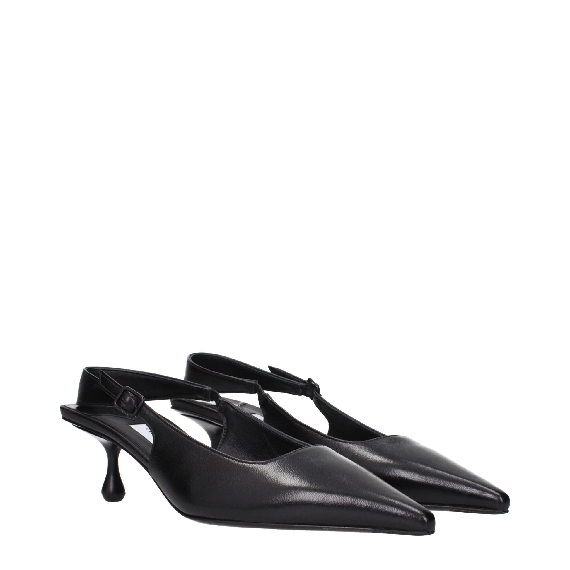 Jimmy Choo Black Leather Flat Sandals - Classic Elegance
