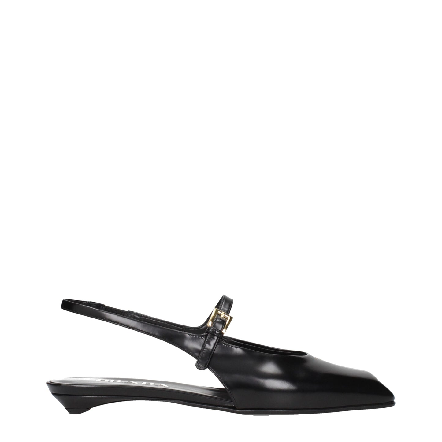 Prada Black Leather Flat Sandals - Elegant Minimalism Redefined