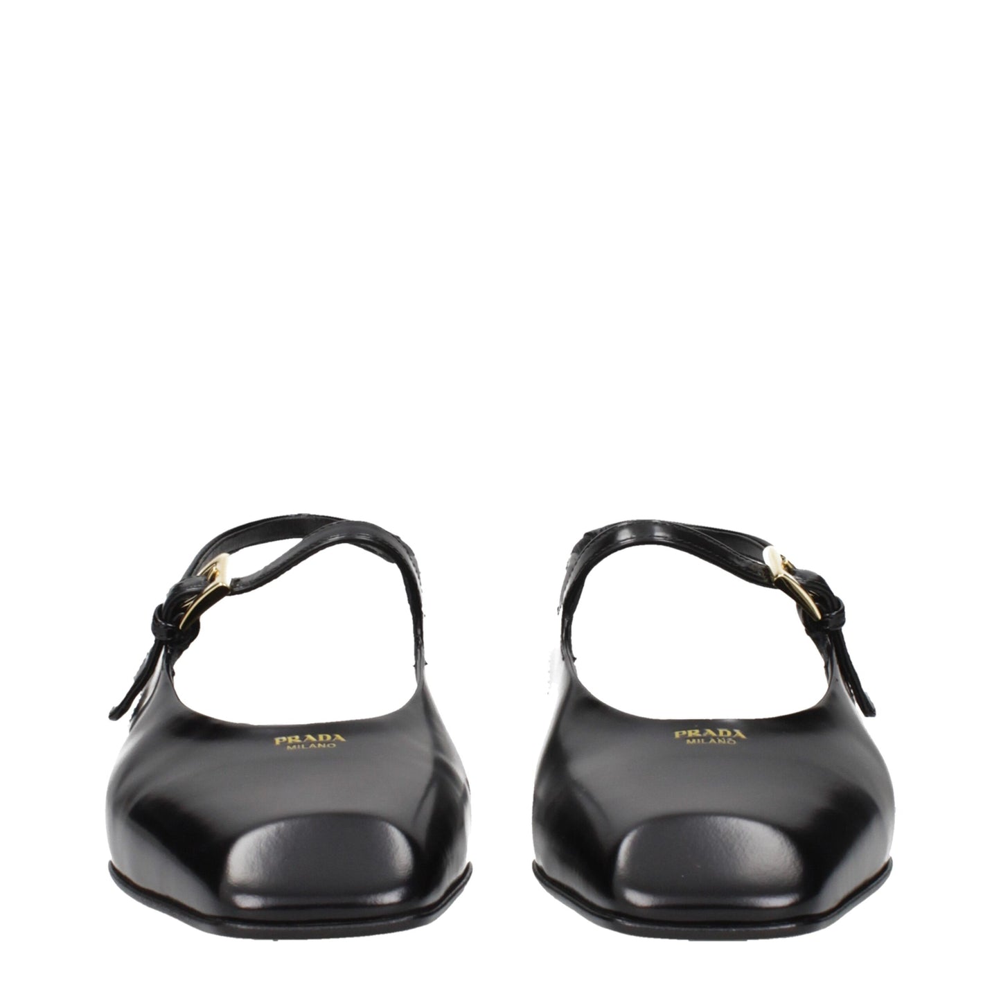 Prada Black Leather Flat Sandals - Elegant Minimalism Redefined